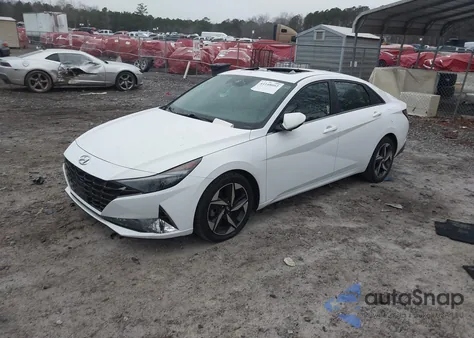 2021 Hyundai Elantra Hybrid Limited z USA, uszkodzony, nr VIN KMHLN4AJ9MU008458